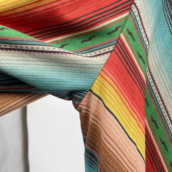 Fashion Express Women’s Chevron Leopard Print Flare Sleeve Duster Jacket Small - Picture 6 of 17